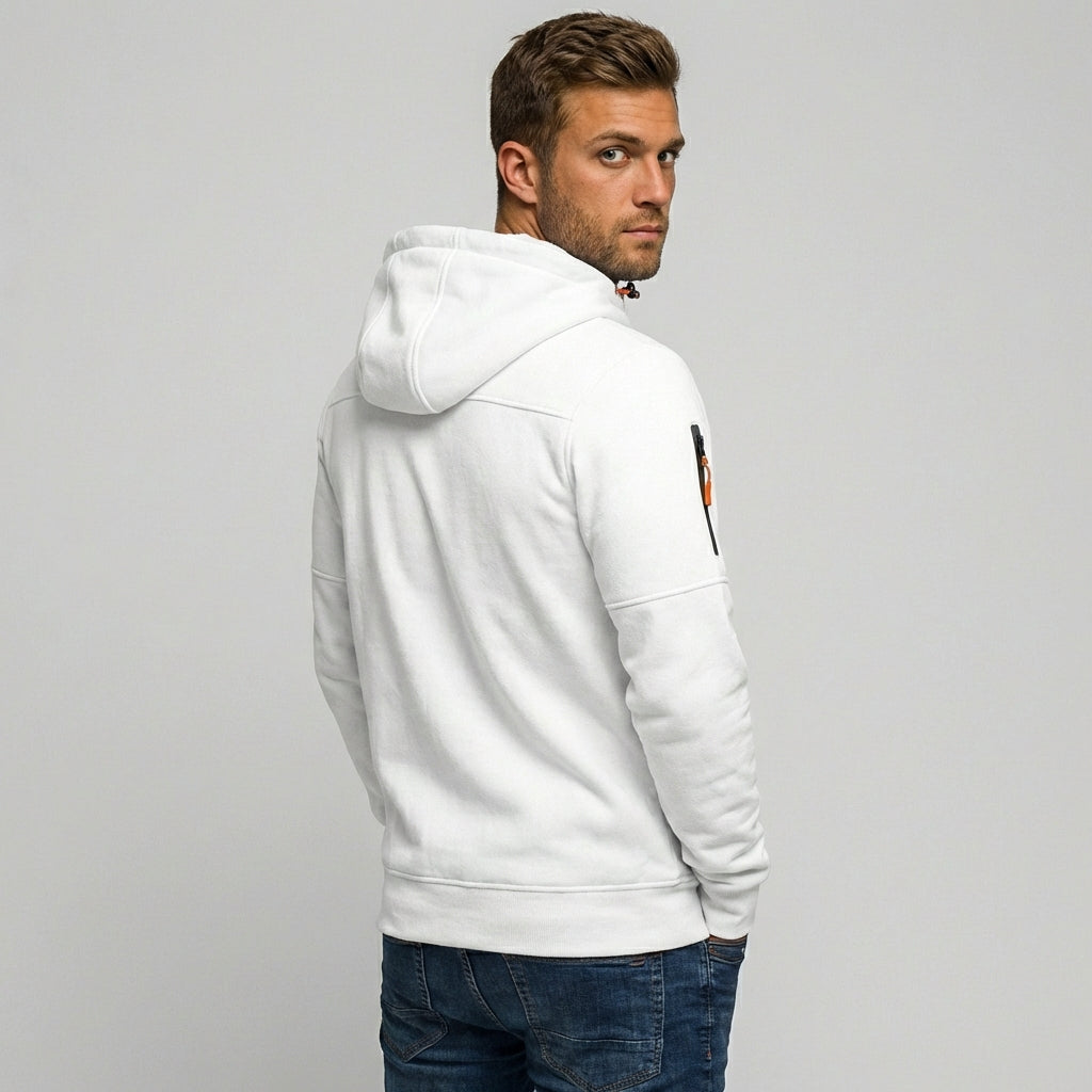 Nokmo | Men's Zip-Up Hoodie with Zipper Pockets