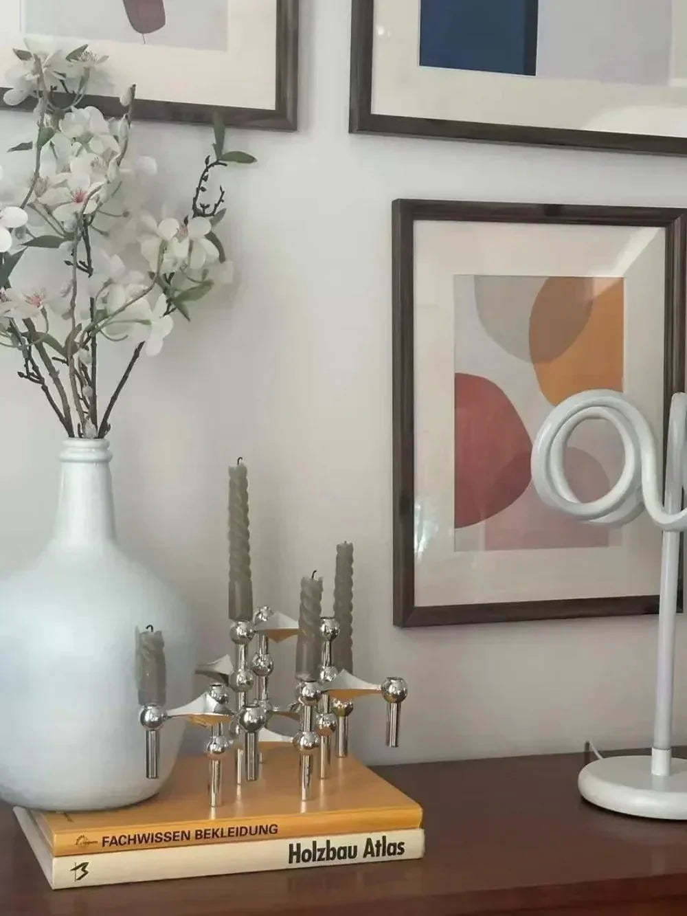 Nokmo | Metal Candle Holder – Modular Molecular Design, Table & Decor