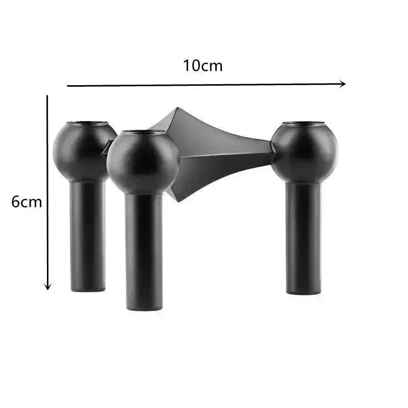 Nokmo | Metal Candle Holder – Modular Molecular Design, Table & Decor