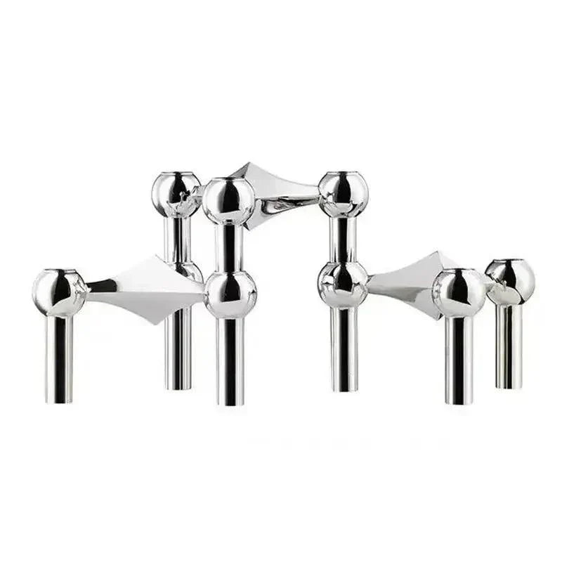 Nokmo | Metal Candle Holder – Modular Molecular Design, Table & Decor