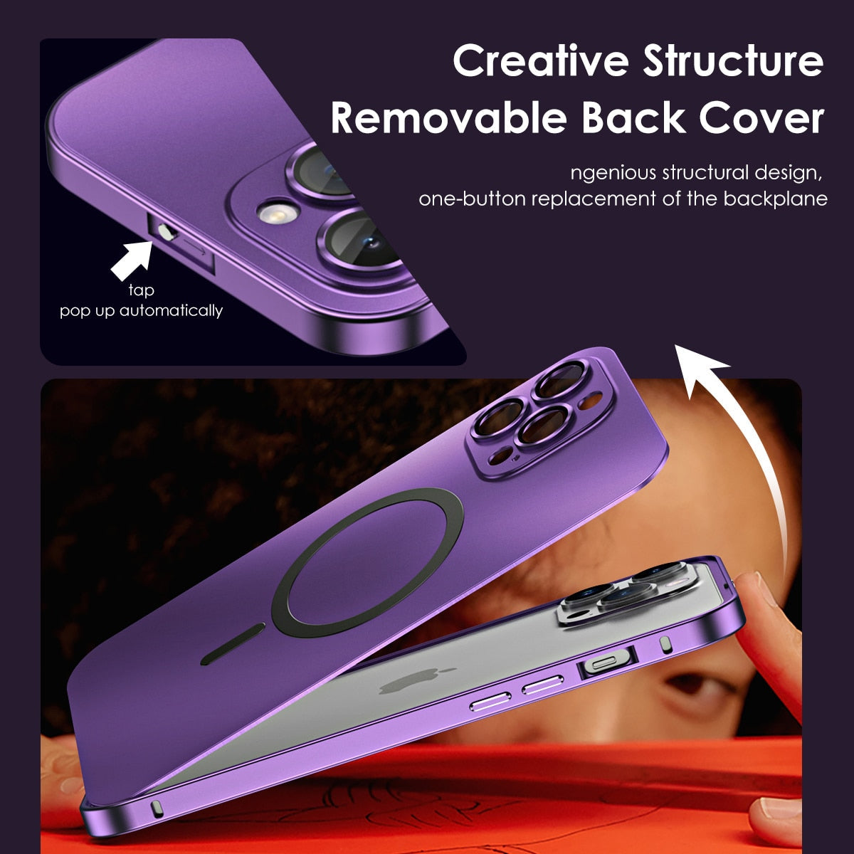 Nokmo | Metal Case with Camera Protection - iPhone