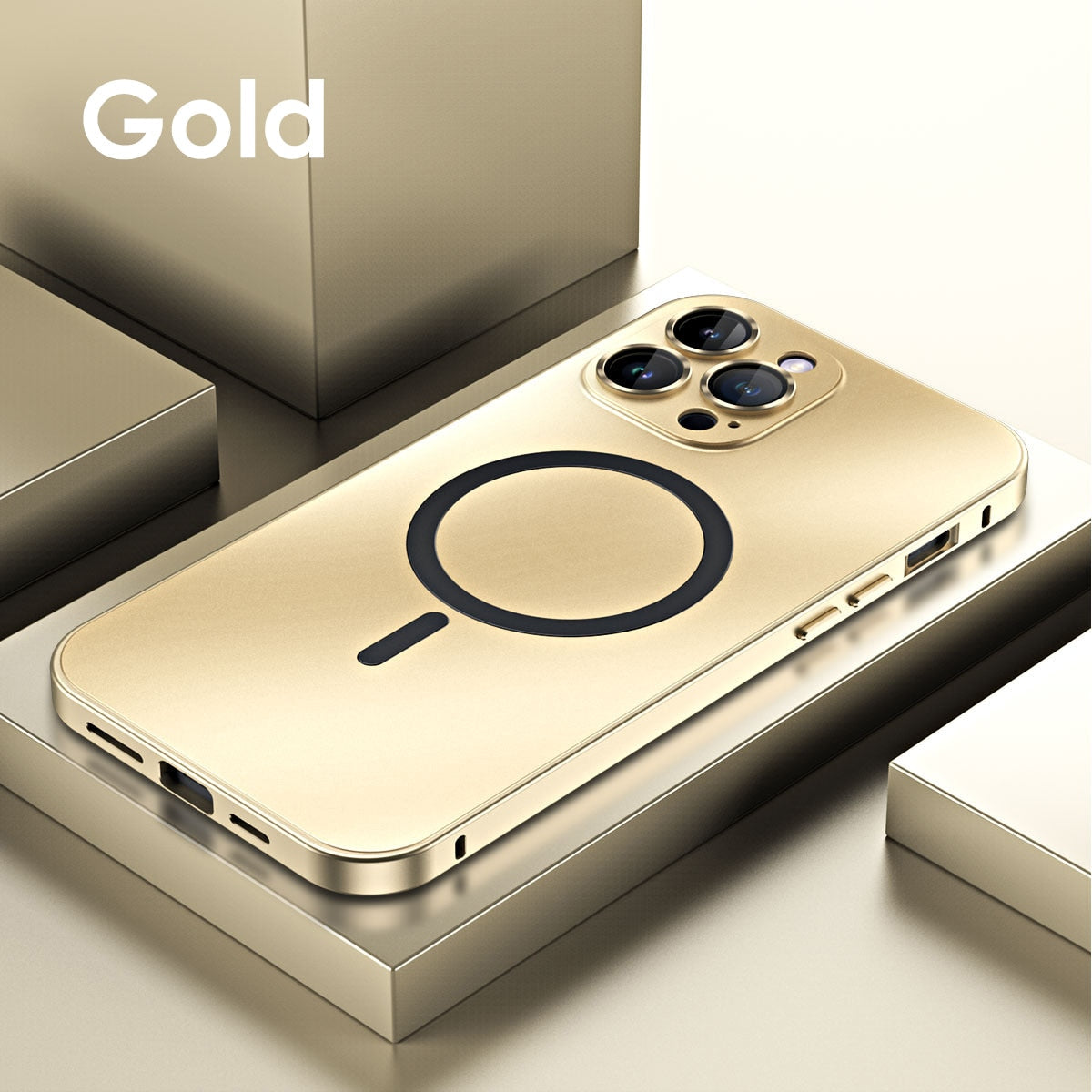 Nokmo | Metal Case with Camera Protection - iPhone