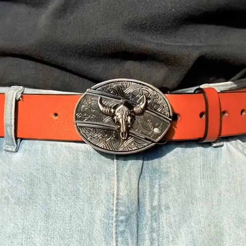 Nokmo | Metal Oval Cowboys Belt Buckle