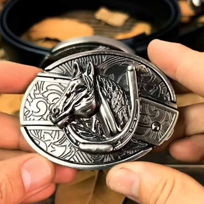 Nokmo | Metal Oval Cowboys Belt Buckle