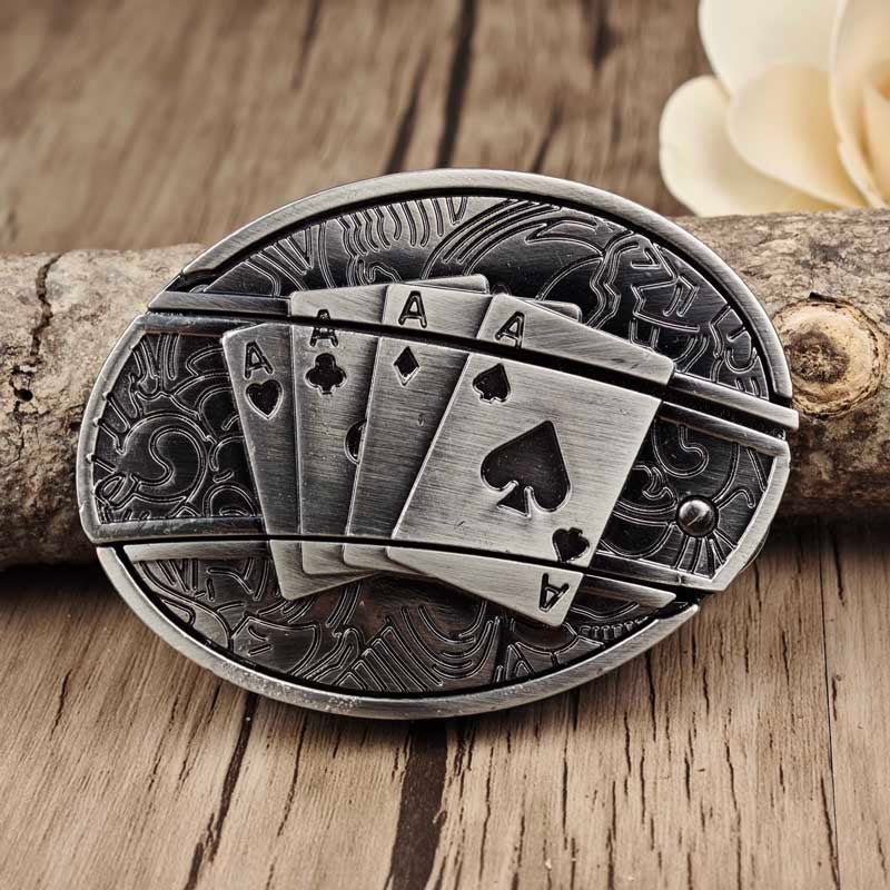 Nokmo | Metal Oval Cowboys Belt Buckle