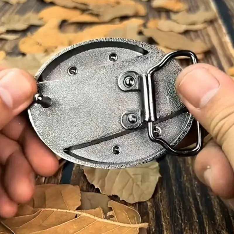 Nokmo | Metal Oval Cowboys Belt Buckle