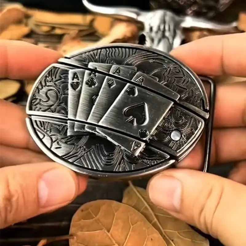 Nokmo | Metal Oval Cowboys Belt Buckle