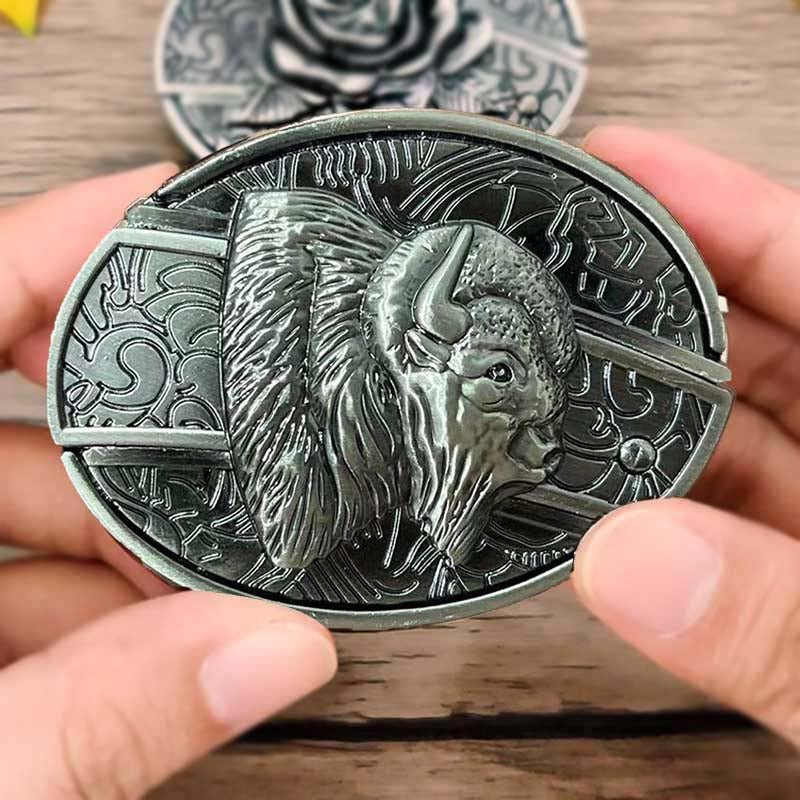 Nokmo | Metal Oval Cowboys Belt Buckle