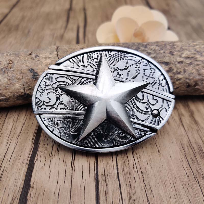 Nokmo | Metal Oval Cowboys Belt Buckle