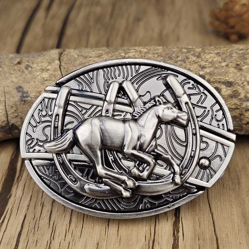 Nokmo | Metal Oval Cowboys Belt Buckle