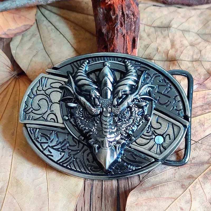 Nokmo | Metal Oval Cowboys Belt Buckle