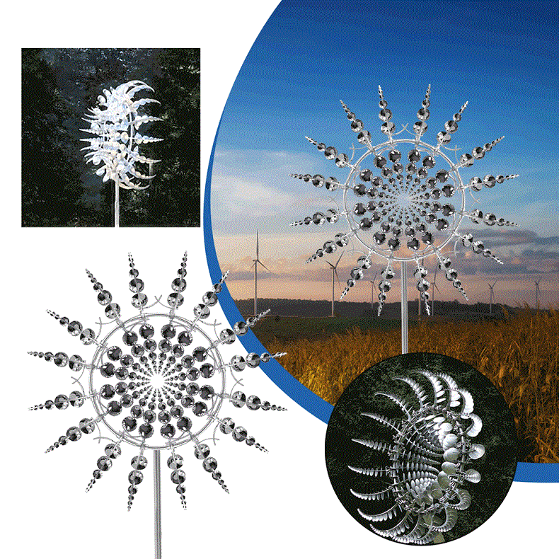 Nokmo Metal Wind Spinner for Garden
