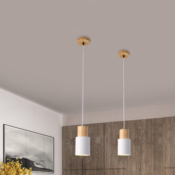Nokmo | Metal Wood Pendant Light | Modern Industrial Design