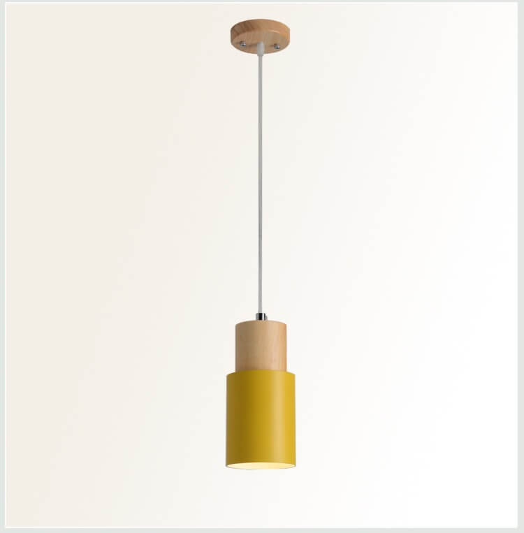 Nokmo | Metal Wood Pendant Light | Modern Industrial Design