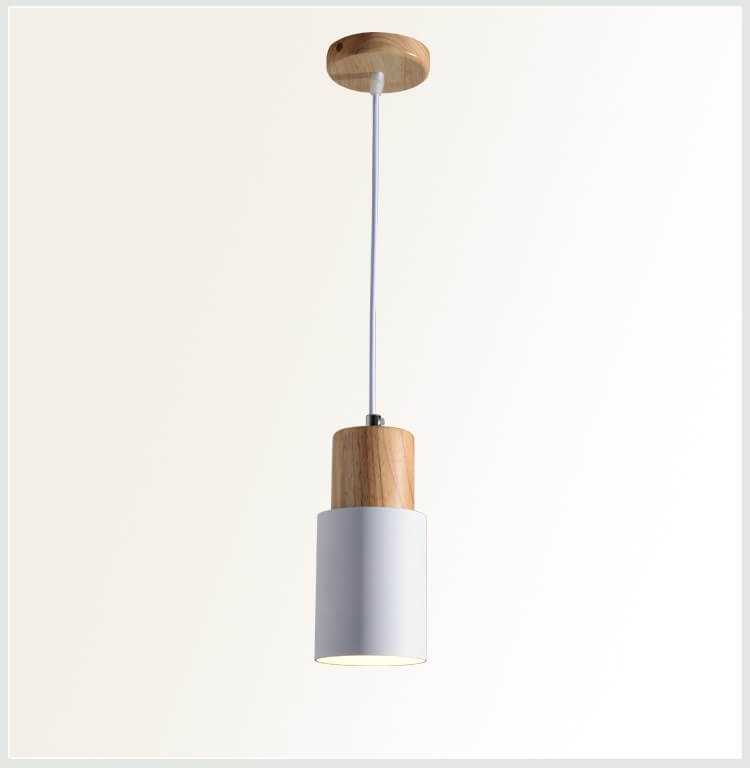 Nokmo | Metal Wood Pendant Light | Modern Industrial Design