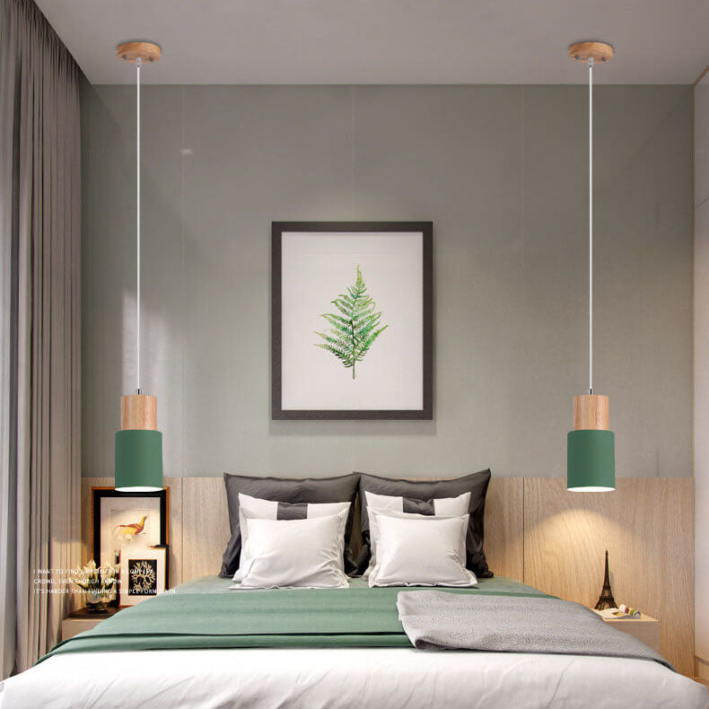 Nokmo | Metal Wood Pendant Light | Modern Industrial Design