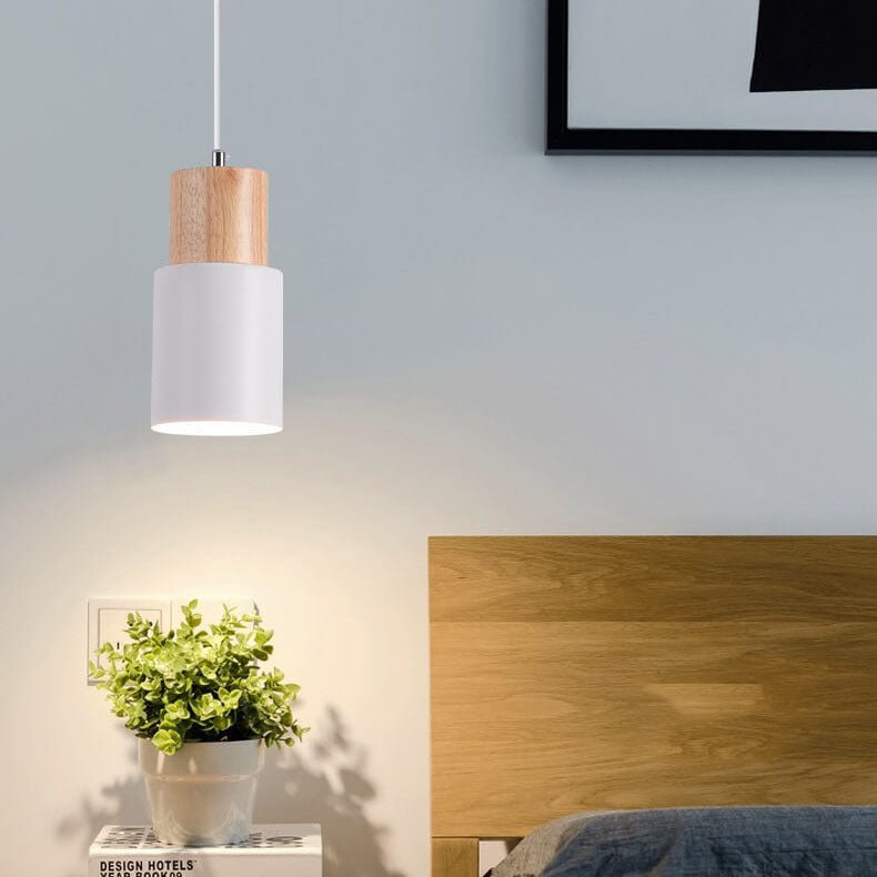 Nokmo | Metal Wood Pendant Light | Modern Industrial Design