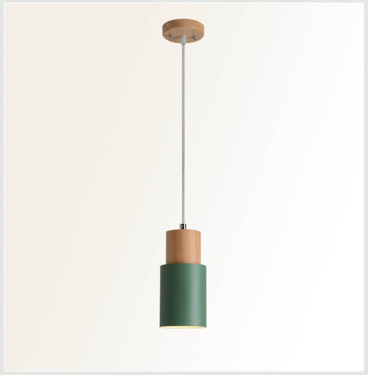 Nokmo | Metal Wood Pendant Light | Modern Industrial Design