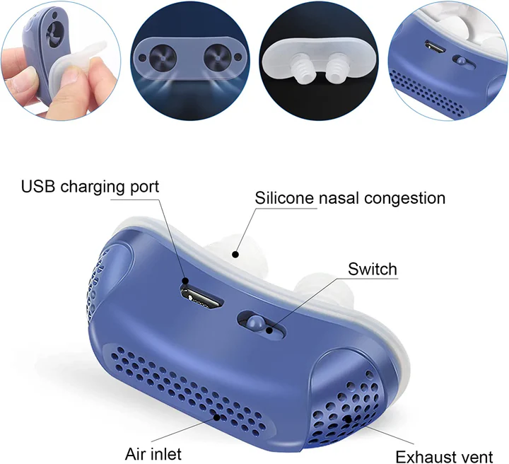 Nokmo | Micro CPAP Sleep Apnea Machine for Travel and Anti-Snoring - CPAP Alternative