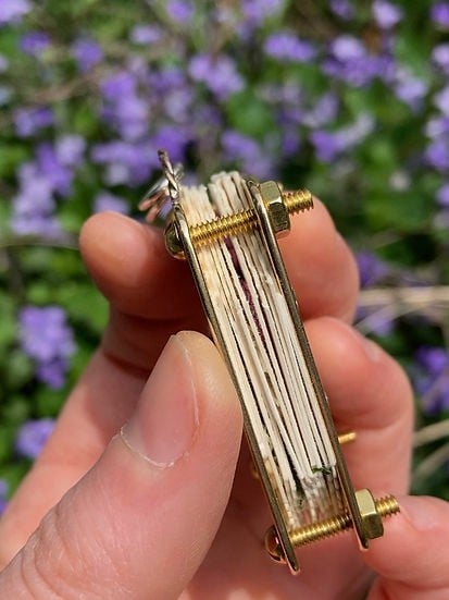 Nokmo | Mini Flower Press | Compact Botanical Keepsake Maker | Portable Craft Tool