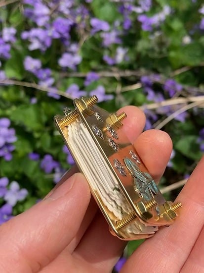 Nokmo | Mini Flower Press | Compact Botanical Keepsake Maker | Portable Craft Tool