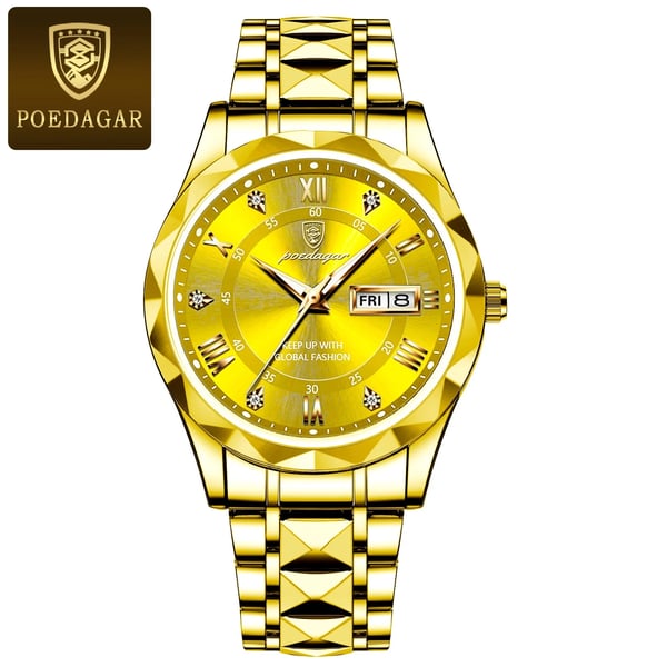 Nokmo Model 615 | Luxury Men's Watch | Japanese MIYOTA Quartz Movement | 316L Stainless Steel Case | Hardlex Crystal Glass | 3 ATM Waterproof | Luminous Indices & Date