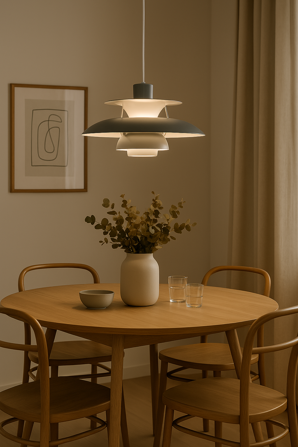 Nokmo | Modern LED Ceiling Lamp Round – Dimmable & Durable – Stylish Lighting for Living Room, Dining Room & Office