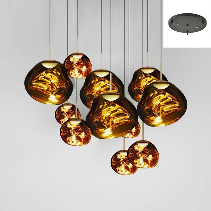 Nokmo | Multi-Arm Pendant Light | Sculptural Melt Design