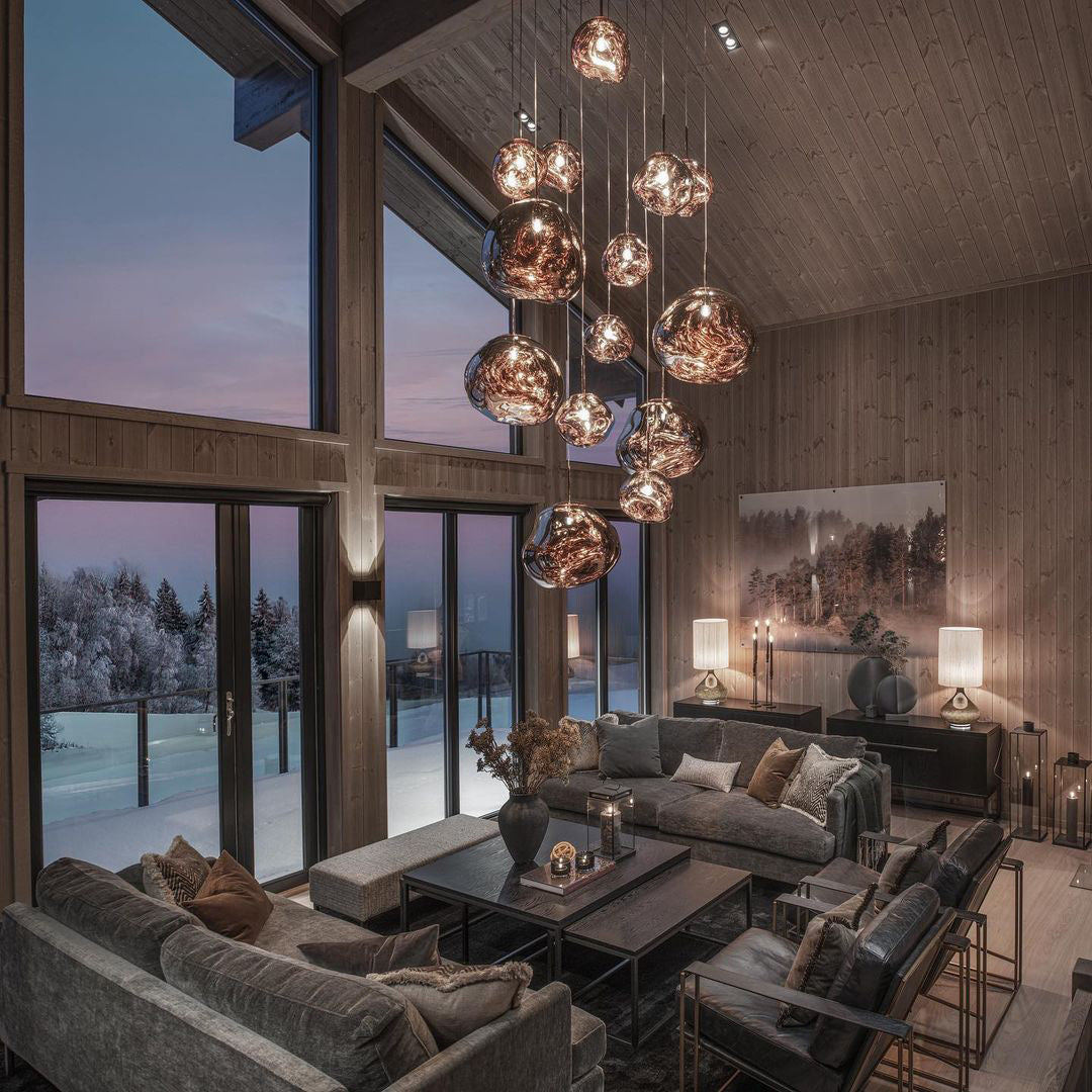 Nokmo | Multi-Arm Pendant Light | Sculptural Melt Design