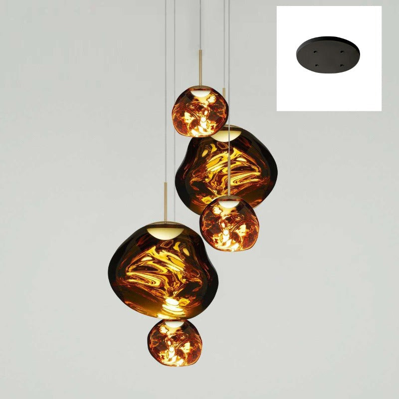 Nokmo | Multi-Arm Pendant Light | Sculptural Melt Design