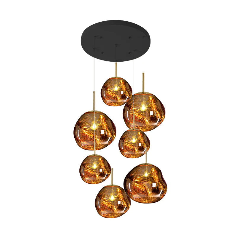Nokmo | Multi-Arm Pendant Light | Sculptural Melt Design