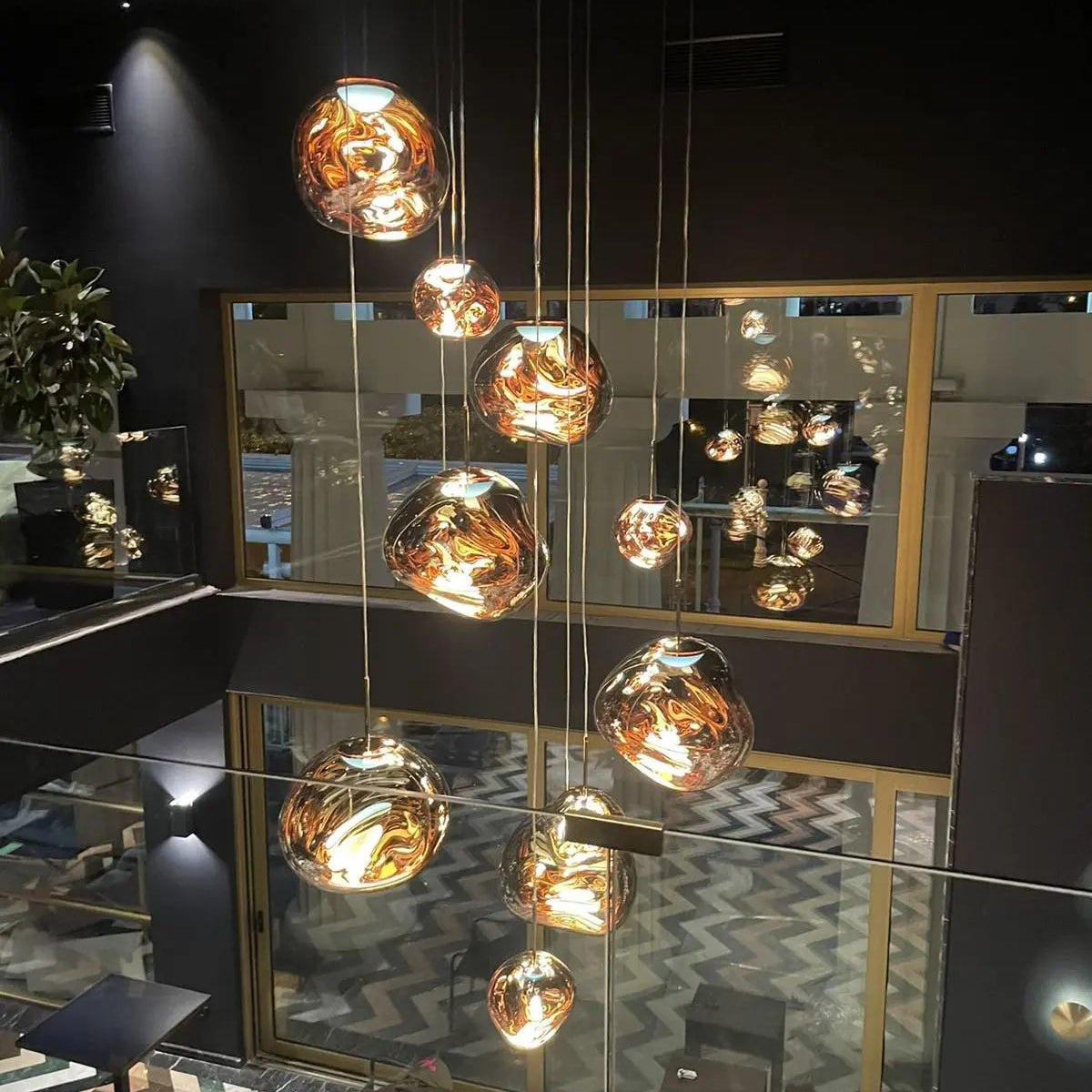 Nokmo | Multi-Arm Pendant Light | Sculptural Melt Design