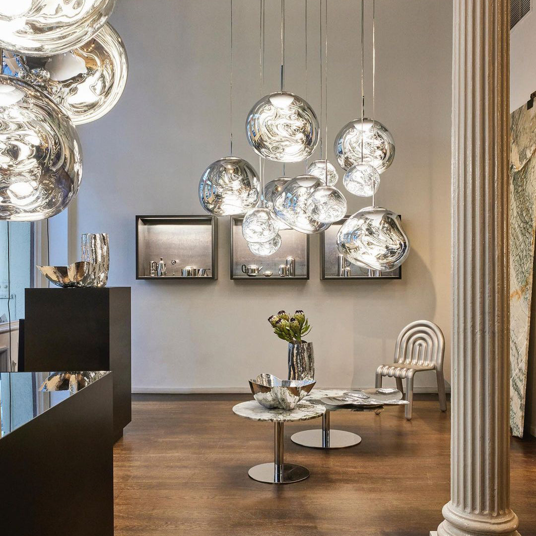 Nokmo | Multi-Arm Pendant Light | Sculptural Melt Design