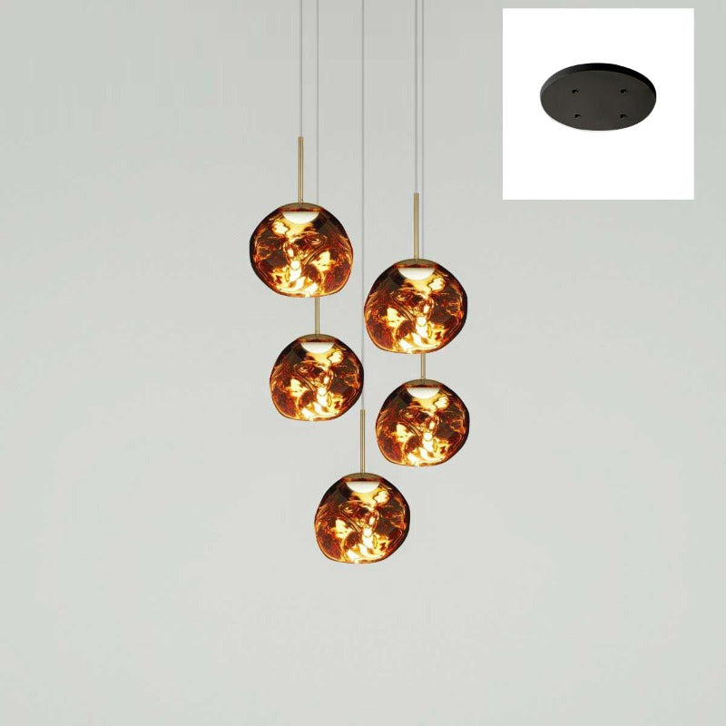 Nokmo | Multi-Arm Pendant Light | Sculptural Melt Design