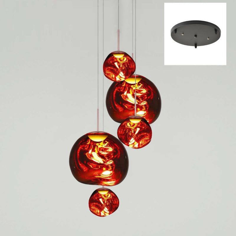 Nokmo | Multi-Arm Pendant Light | Sculptural Melt Design