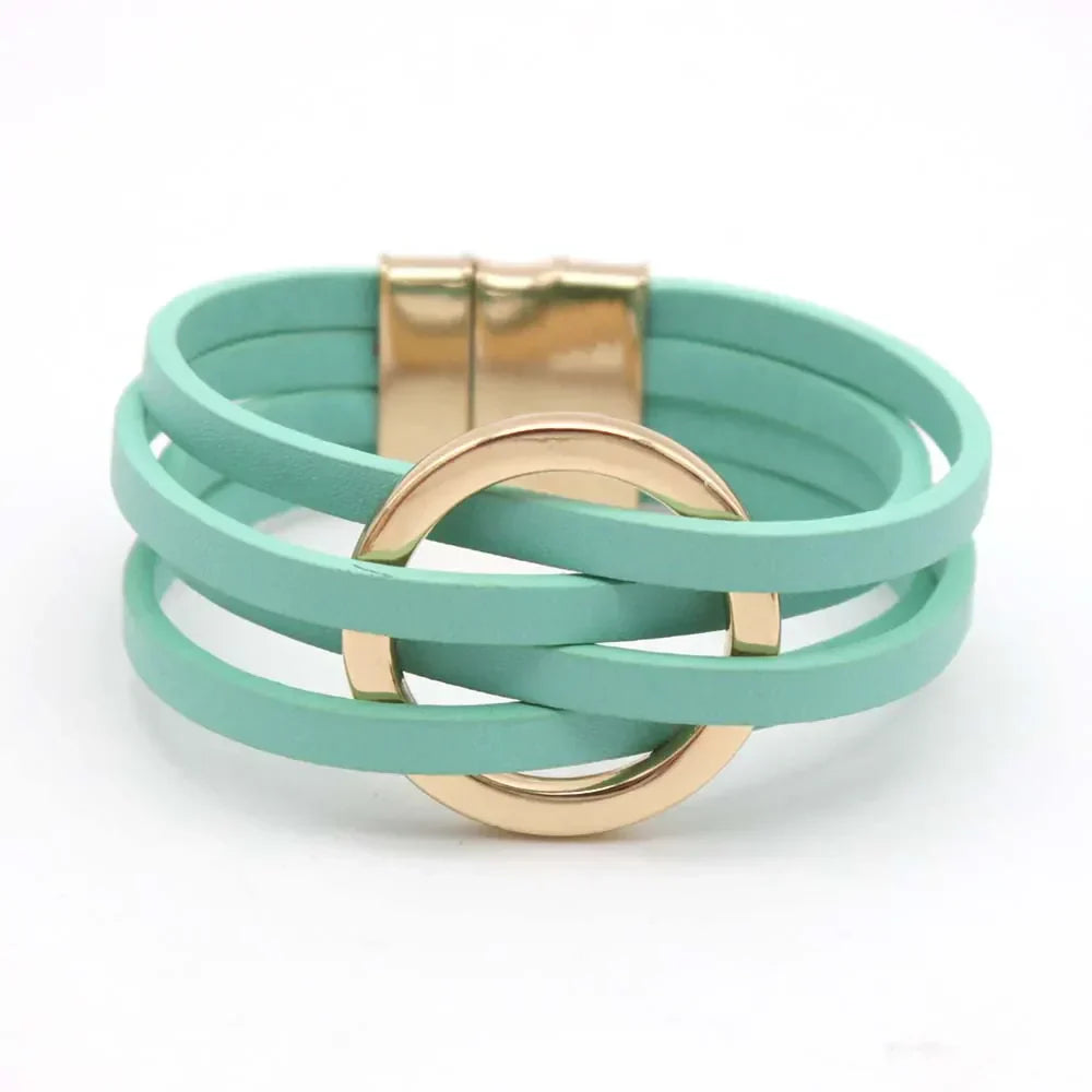 Nokmo | Multi-Layered O-Leather Wrap Bracelet