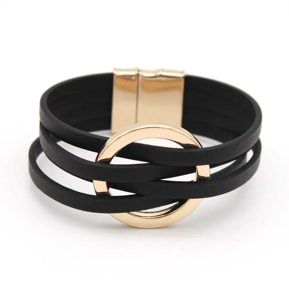 Nokmo | Multi-Layered O-Leather Wrap Bracelet