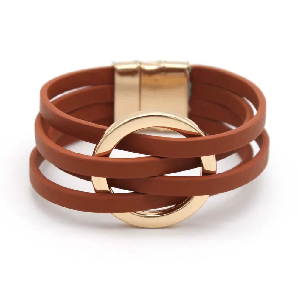 Nokmo | Multi-Layered O-Leather Wrap Bracelet