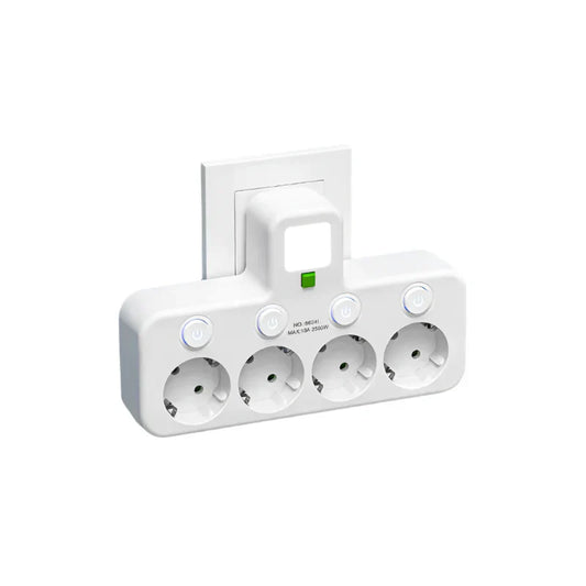 Nokmo | Multi-Socket VOLTRIQ ProLine | 3–4 Sockets + 2× USB & 1× Type-C | 2500 W | Surge Protection & Control Switch