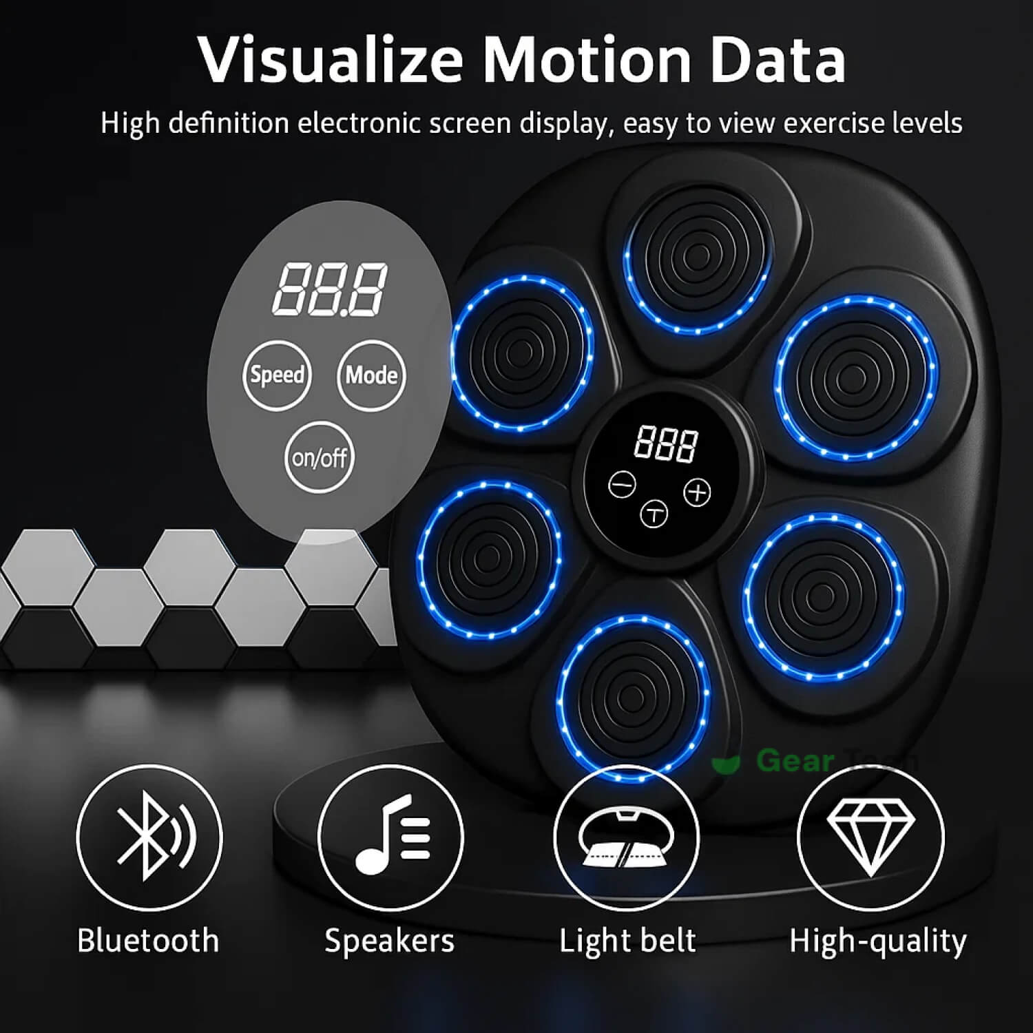 Nokmo | Music Boxing Machine | Interactive Training | RGB & Bluetooth