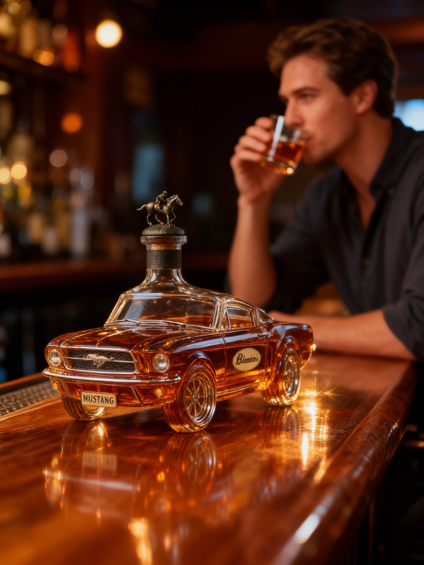 Nokmo | Mustang Car Shaped Whiskey Decanter