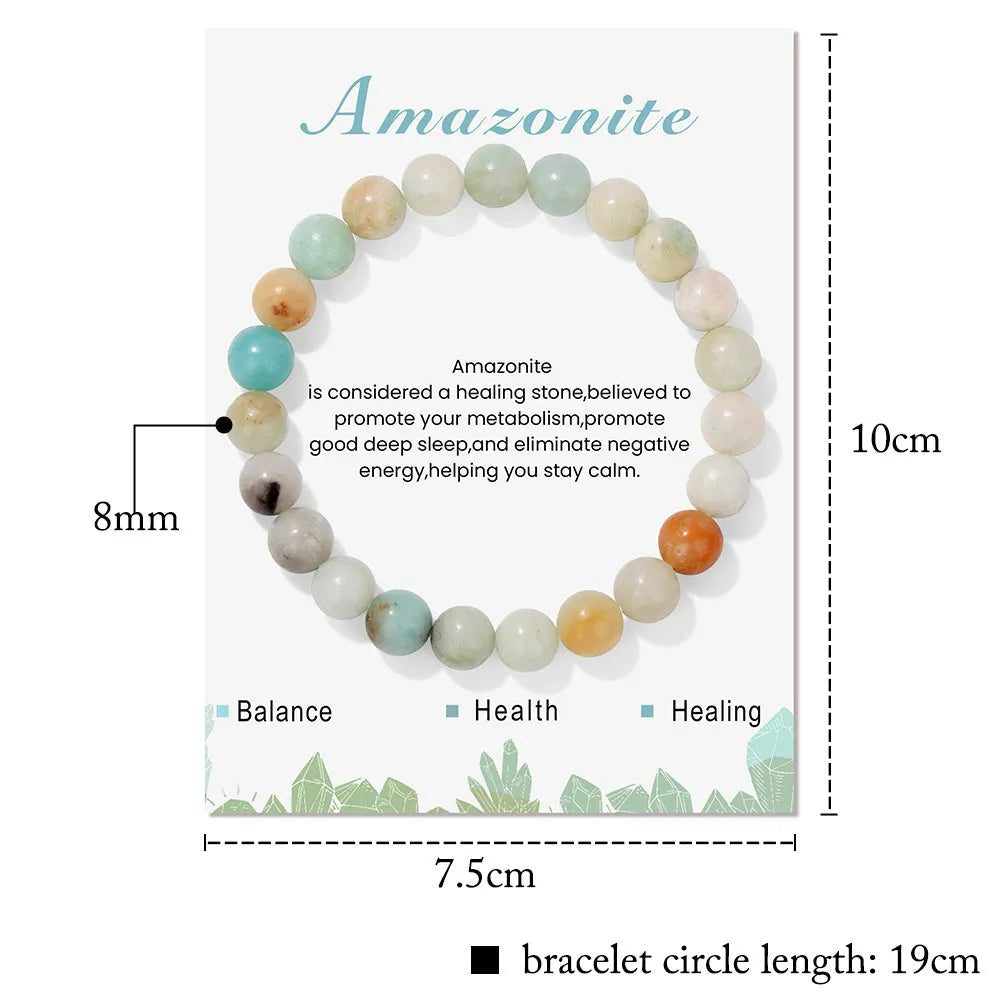 Nokmo | Natural Crystal Healing Energy Bracelet - Aria