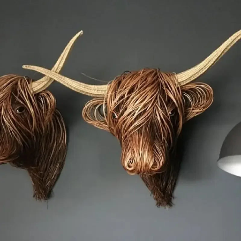 Nokmo | Nature'sCow - Handcrafted Cow Wall Decoration for Nature-Inspired Spaces