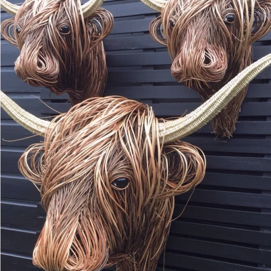 Nokmo | Nature'sCow - Handcrafted Cow Wall Decoration for Nature-Inspired Spaces