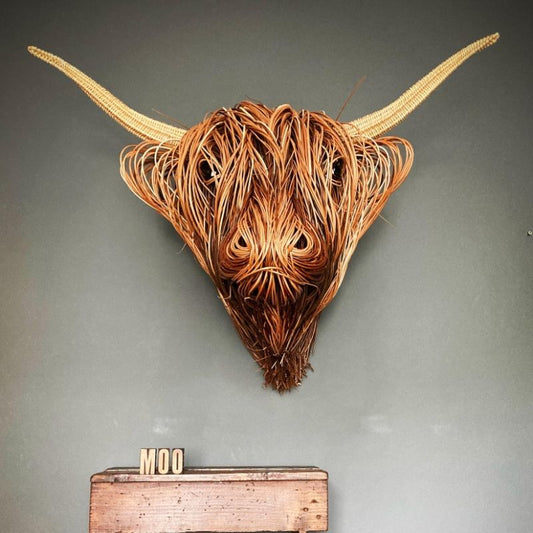Nokmo | Nature'sCow - Handcrafted Cow Wall Decoration for Nature-Inspired Spaces