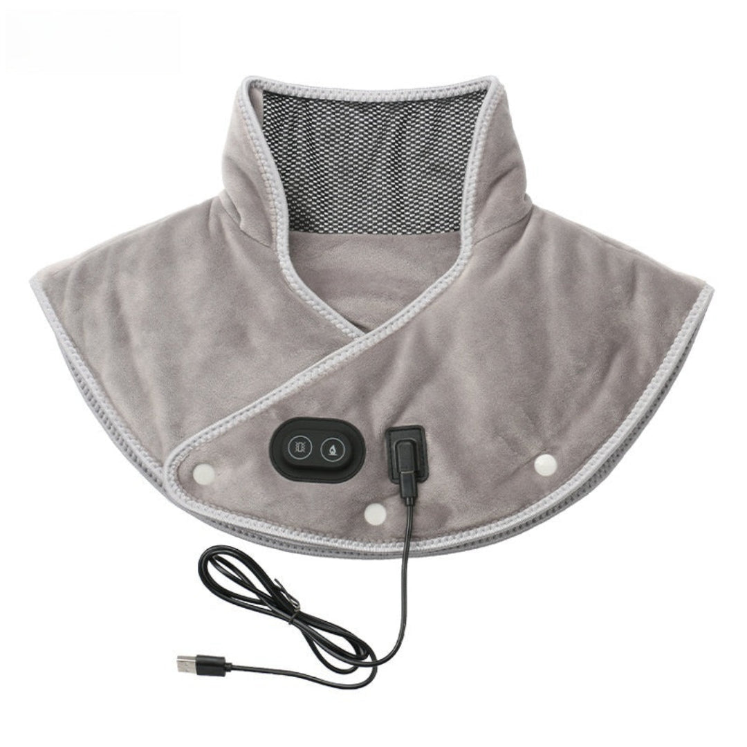 Nokmo | Neck Warmer & Massage Device | Neck and Shoulder Heat for Muscle Relaxation | Adjustable Settings for Stress Reduction | Targeted Neck Pain Relief and Relaxation