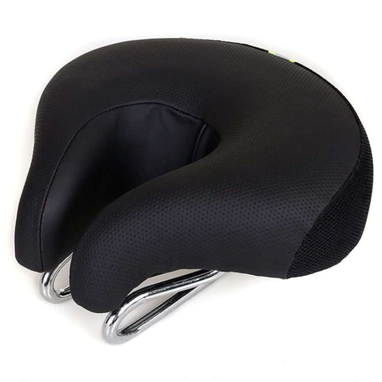 Nokmo | Noseless Bicycle Seat Mountain Bike Thick Soft Padding (Black)
