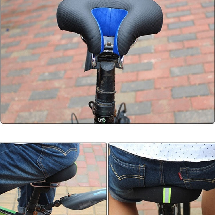 Nokmo | Noseless Bicycle Seat Mountain Bike Thick Soft Padding (Black)