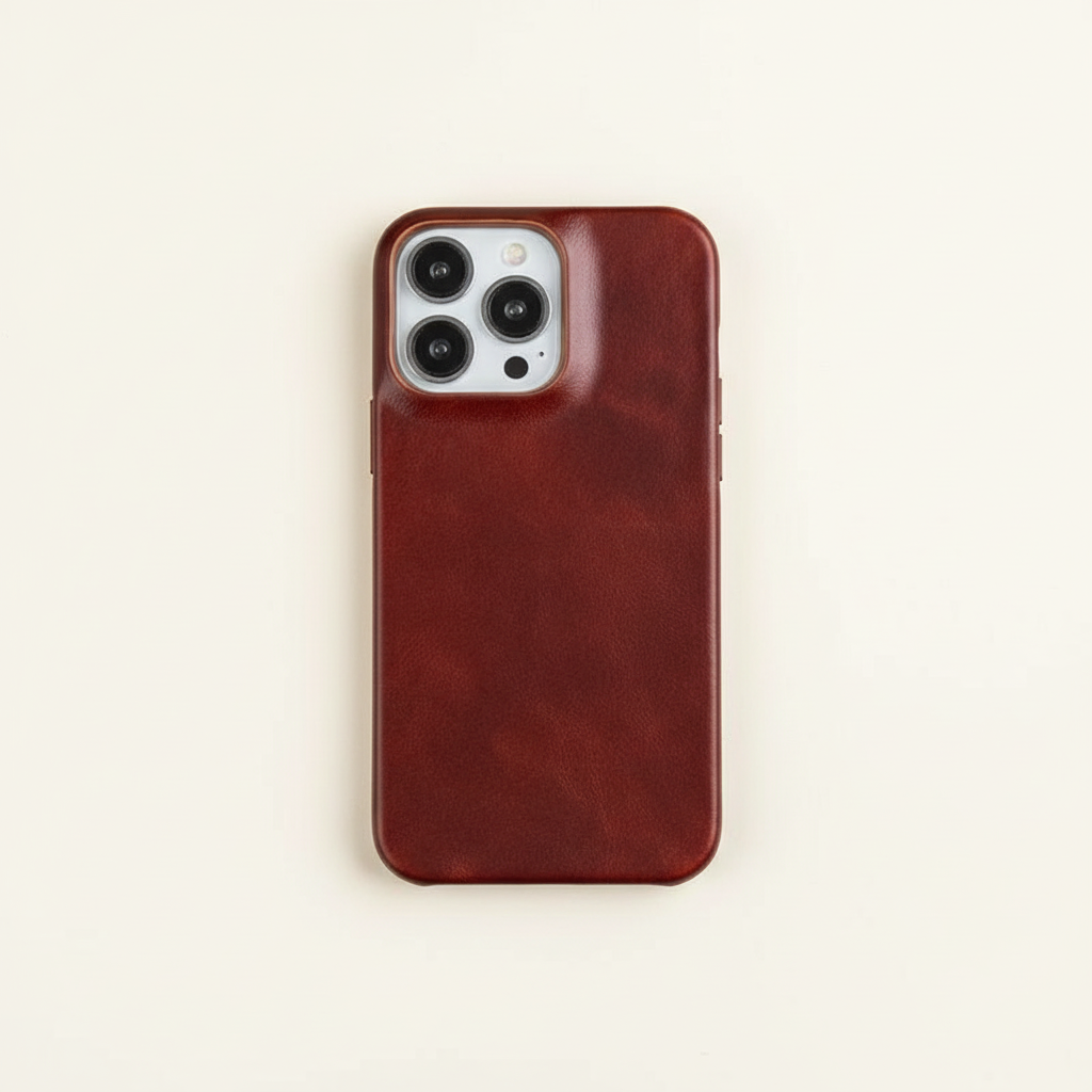 Nokmo | Oil Wax Genuine Leather Apple iPhone Case