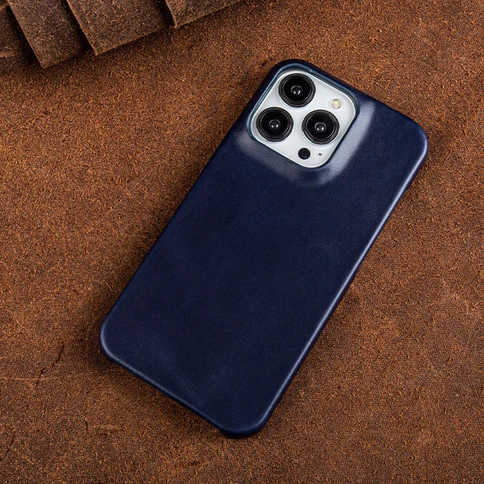 Nokmo | Oil Wax Genuine Leather Apple iPhone Case